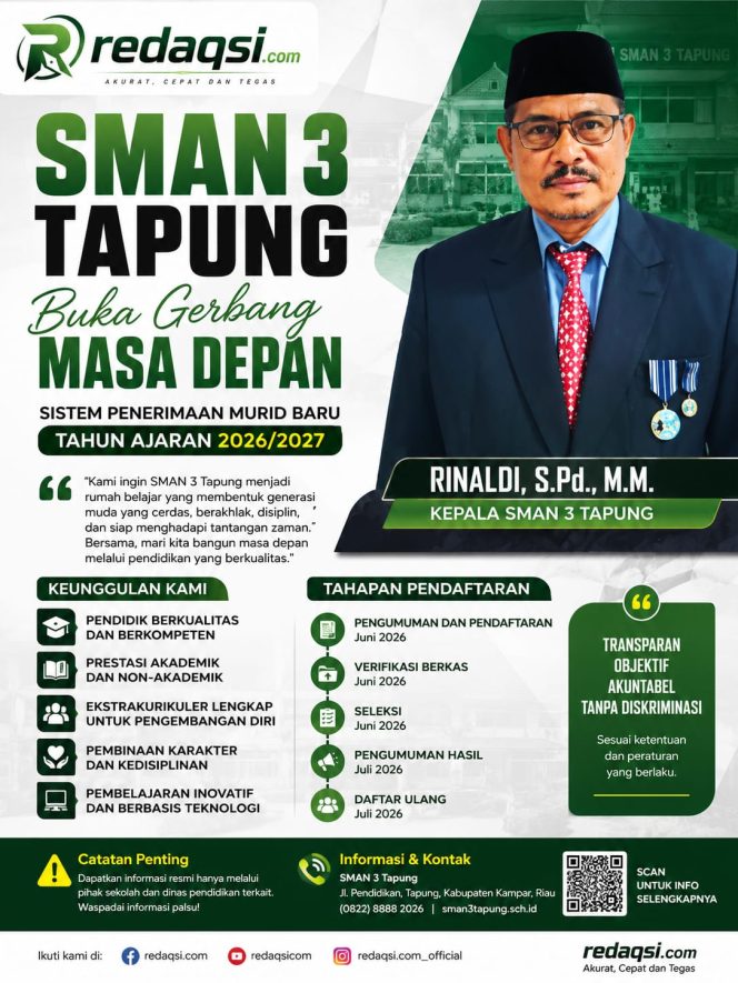 
					SMAN 3 Tapung Siapkan Generasi Tangguh di Tengah Persaingan Zaman