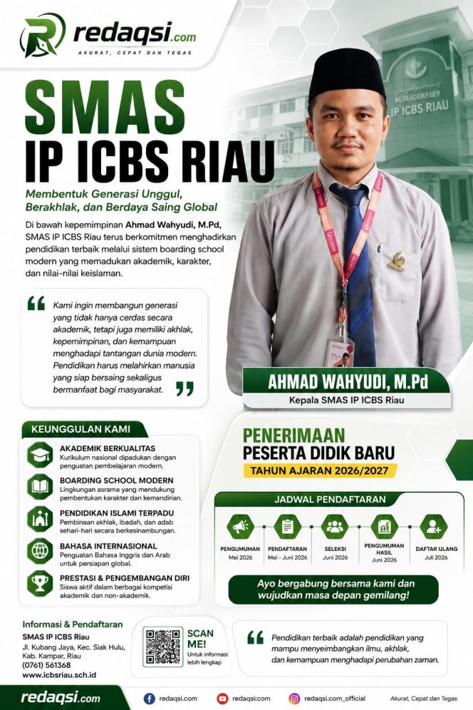
					Ahmad Wahyudi M.Pd Bawa SMAS IP ICBS Riau Menatap Pendidikan Kelas Dunia