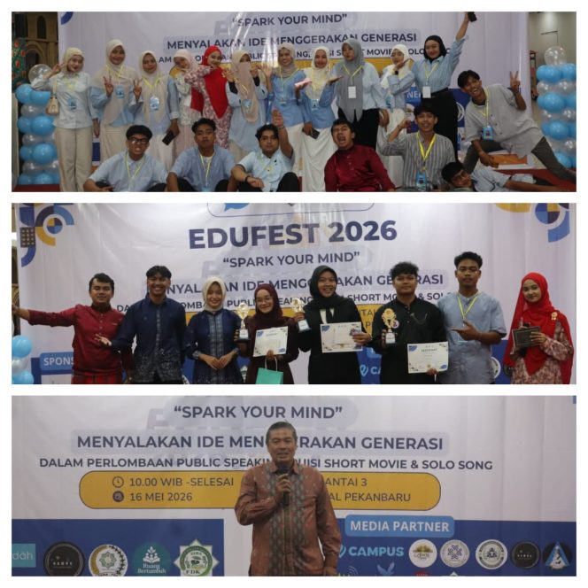 
					Mahasiswa Ilmu Komunikasi Angkatan 2023 UIN Suska Riau Sukses selenggarakan Event EDUFEST 2026